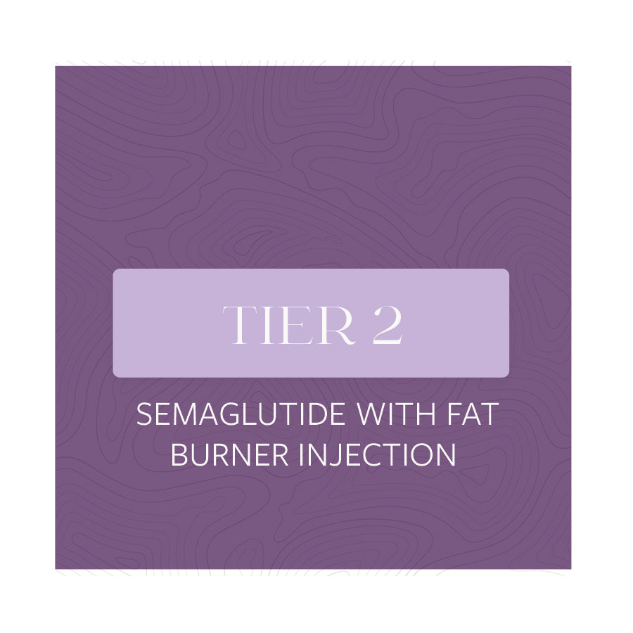 TIER 2 Semaglutide weekly Injection with (2)Fat Burner Injection Monthly